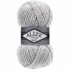 Alize 208 Açık Gri Melanj Superlana Maxi 100 gr Örgü İpi