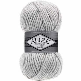 Alize 208 Açık Gri Melanj Superlana Maxi 100 gr Örgü İpi