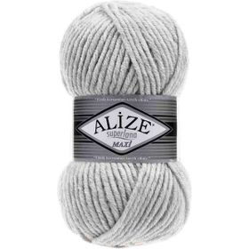 Alize 208 Açık Gri Melanj Superlana Maxi 100 gr Örgü İpi