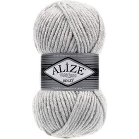 Alize 208 Açık Gri Melanj Superlana Maxi 100 gr Örgü İpi