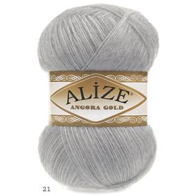 Alize 21 gri 5'li Angora Gold El Örgü İpi