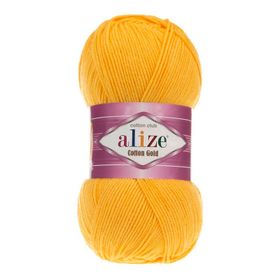 Alize 216 koyu Sarı 5'li Cotton Gold El Örgü İpi