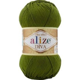 Alize 233 Zeytin Yeşil Diva 5 Adet El Örgü İpi