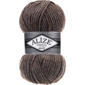 Alize 240 Sütlü Kahve Melanj 5'li Süperlana Maxi El Örgü İpi