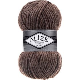 Alize 240 Sütlü Kahve Melanj 5'li Süperlana Maxi El Örgü İpi