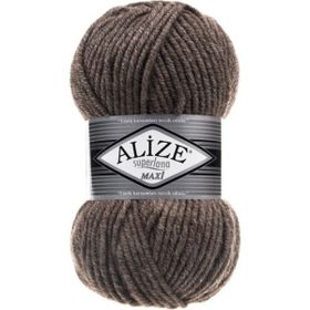 Alize 240 Sütlü Kahve Melanj 5'li Süperlana Maxi El Örgü İpi