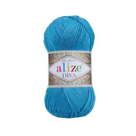 Alize 245 Turkuaz Mavi Diva El Örgü İpi