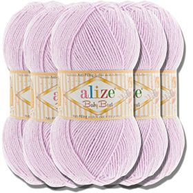Alize 27 Lila 5'li Baby Best El Örgü İpi