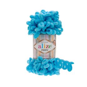Alize 287 turkuaz 5'li Puffy El Örgü İpi