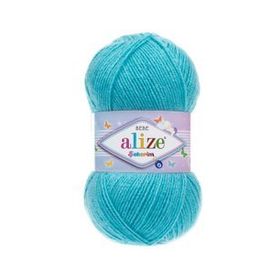 Alize 287 turkuaz 5'li Puffy El Örgü İpi