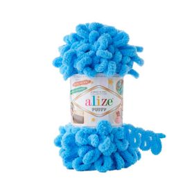 Alize 289 Orta Mavi 5'li Puffy El Örgü İpi
