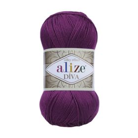 Alize 297 Mürdüm 5'li Diva El Örgü İpi