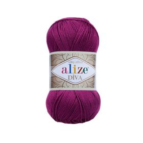 Alize 297 Mürdüm 5'li Diva El Örgü İpi