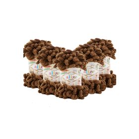 Alize 321 Kahve Moka 5'li Puffy El Örgü İpi