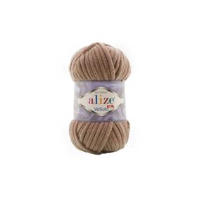 Alize 329 Tütün Velluto 100 gr El Örgü İpi