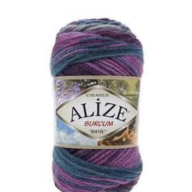 Alize 3366 Burcum Batik Safran 5 Adet El Örgü İpi