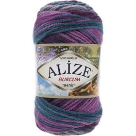 Alize 3366 Burcum Batik Safran 5 Adet El Örgü İpi