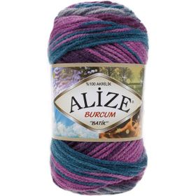 Alize 3366 Burcum Batik Safran 5 Adet El Örgü İpi
