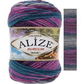 Alize 3366 Burcum Batik Safran 5 Adet El Örgü İpi