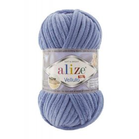 Alize 374 Denim Velluto 100 gr El Örgü İpi