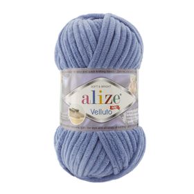 Alize 374 Denim Velluto 100 gr El Örgü İpi