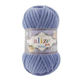 Alize 374 Denim Velluto 100 gr El Örgü İpi