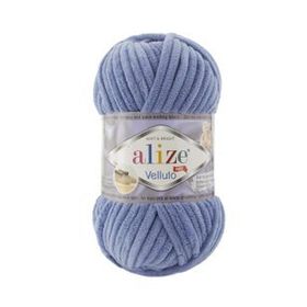 Alize 374 Denim Velluto 100 gr El Örgü İpi