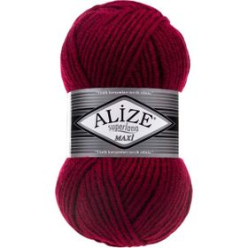 Alize 390 Vişne Superlana Maxi Örgü İpi