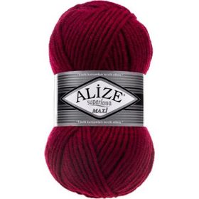 Alize 390 Vişne Superlana Maxi Örgü İpi