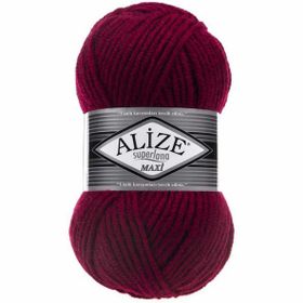 Alize 390 Vişne Superlana Maxi Örgü İpi