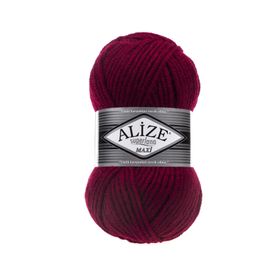 Alize 390 Vişne Superlana Maxi Örgü İpi