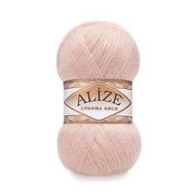 Alize 404 Şampanya 5'li Angora Gold Simli El Örgü İpi