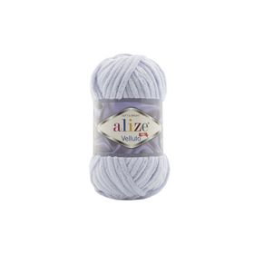 Alize 416 Gri 100 gr Velluto El Örgü İpi