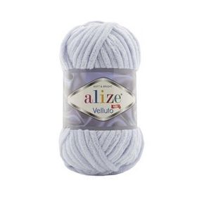 Alize 416 Gri 100 gr Velluto El Örgü İpi