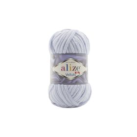 Alize 416 Gri 100 gr Velluto El Örgü İpi