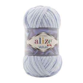 Alize 416 gri 5'li Velluto El Örgü İpi