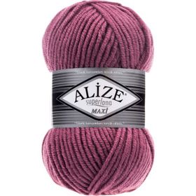 Alize 440 Superlana Maxi Koyu Gül 100 gr El Örgü İpi