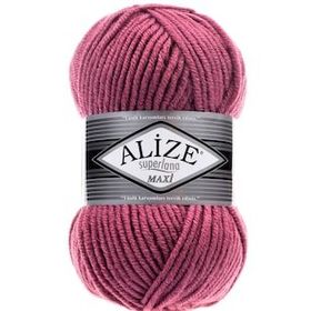 Alize 440 Superlana Maxi Koyu Gül 100 gr El Örgü İpi