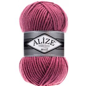 Alize 440 Superlana Maxi Koyu Gül 100 gr El Örgü İpi