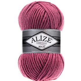 Alize 440 Superlana Maxi Koyu Gül 100 gr El Örgü İpi