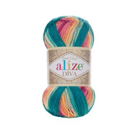 Alize 4572 5'li Diva Batik El Örgü İpi