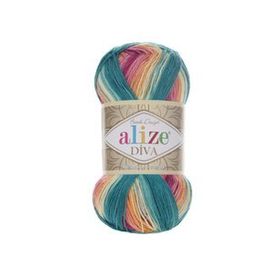 Alize 4572 5'li Diva Batik El Örgü İpi