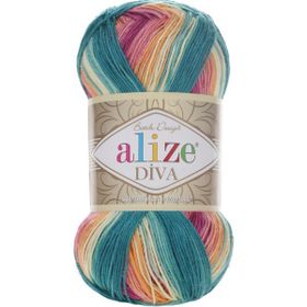 Alize 4572 5'li Diva Batik El Örgü İpi