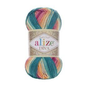 Alize 4572 5'li Diva Batik El Örgü İpi