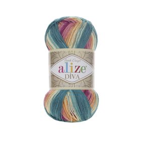 Alize 4572 5'li Diva Batik El Örgü İpi
