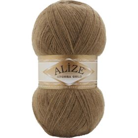 Alize 466 Angora Gold Koyu Bej 100 gr El Örgü İpi