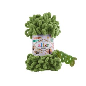 Alize 485 Soft Yeşil 5'li Puffy 100 gr El Örgü İpi