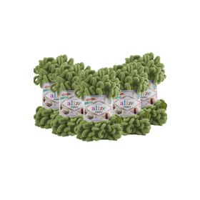 Alize 485 Soft Yeşil 5'li Puffy 100 gr El Örgü İpi