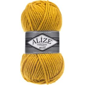 Alize 488 Sarı Superlana Maxi 5 Adet El Örgü İpi