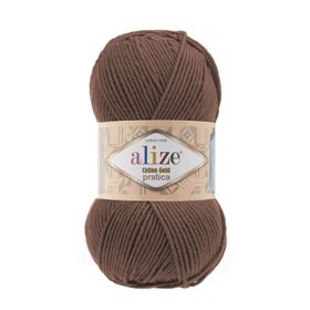 Alize 493 kahve 5'li Cotton Gold Pratica El Örgü İpi